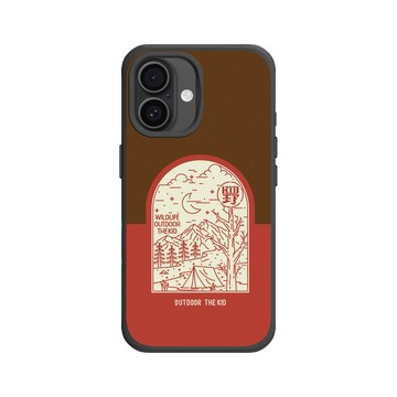 iPhone 16 SolidX 黑 - KID - 夜宿露營KID