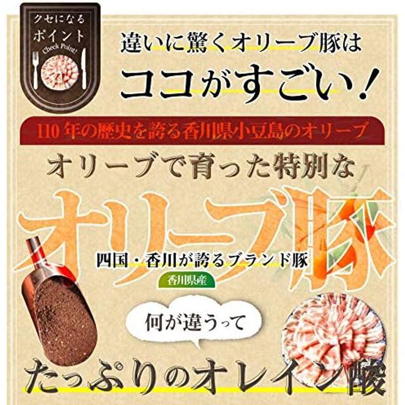 オリーブ豚 肩ロース＆バラ しゃぶしゃぶ 食べ比べ 2人前 ギフトMG