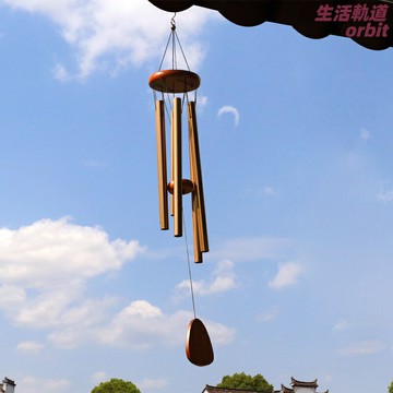 【多巴胺治癒】音樂風鈴 庭院風鈴 陽臺掛飾 門廊裝飾 戶外風鈴 6管中號 清新簡約 悅耳清脆 秋冬禮物 送禮佳品