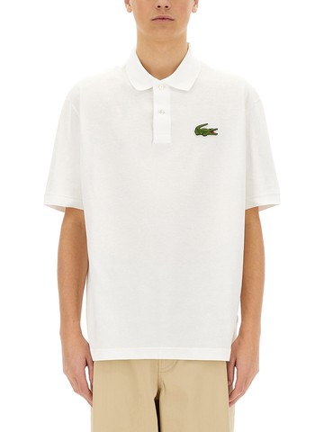 lacoste loose fit pique polo shirt