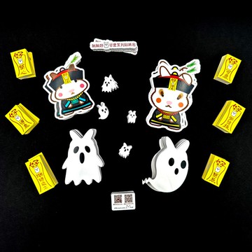 肶肶兔 | 好鬼可愛造型貼紙包 | 每包一套14個貼紙