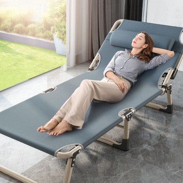 辦公室午休折疊床單人午睡簡易躺椅行軍便攜家用中午休息陪護睡椅