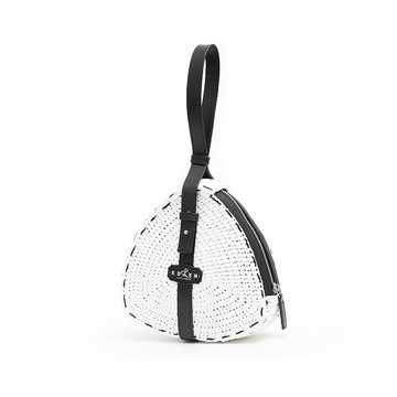 純白系列-三角型手提包