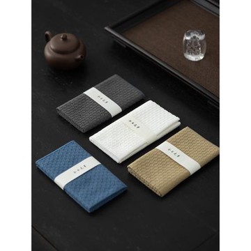 簡約吸水茶巾禪意棉麻茶布小茶席方巾干泡巾茶道家用茶具茶桌墊布