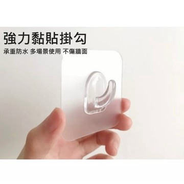 💥買一送一💥強力無痕掛勾🚺透明掛勾 收納居家掛勾 塑膠掛勾 全透明掛勾 透明黏貼掛勾免釘免打孔掛勾 牛角掛勾高承重