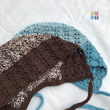 【亦想布到】復古鉤針荷蘭少女帽