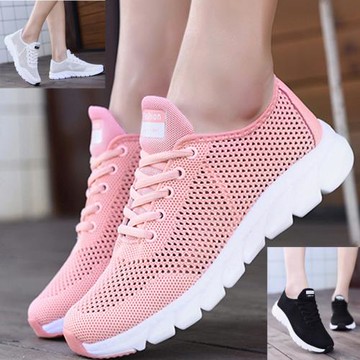 貝艾夢女鞋夏季網面運動鞋女士休閑鞋透氣網鞋防臭跑步鞋軟底輕便