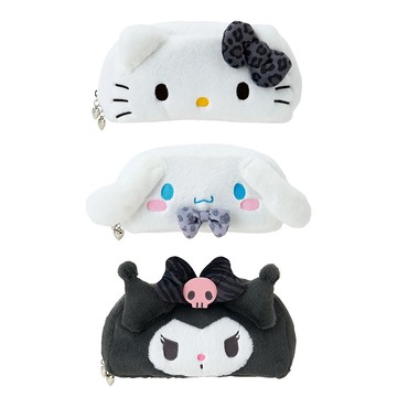 Sanrio 三麗鷗 時尚動物紋系列 毛絨造型筆袋