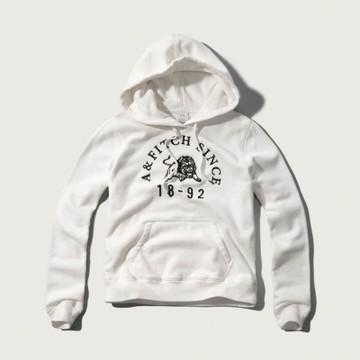 *最低價* AF a&f Abercrombie & Fitch 女帽T 白色 0037