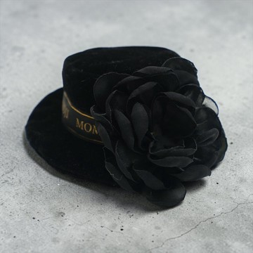 Piccadilly (2-Velvet Obsidian Black) | Pet Hat