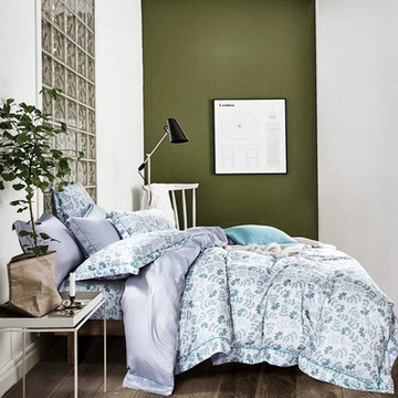 Saint Rose頂級精緻100%天絲兩用被床包組(包覆高度35CM)-春意安然 特大