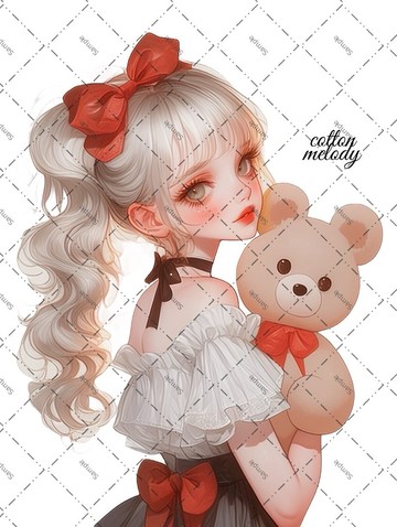 original sticker no.1859 人物貼紙 原創貼紙 原創人物貼紙 裝飾貼紙 cotton melody