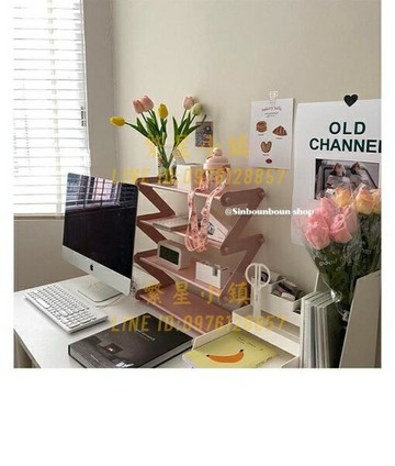 桌面置物架多功能家用宿舍四層化妝收納架學生宿舍整理架簡易鞋架【繁星小鎮】