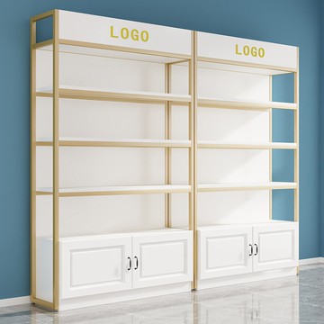 貨架展示架多層貨柜置物架美容院產品展柜陳列柜護膚化妝品展示柜