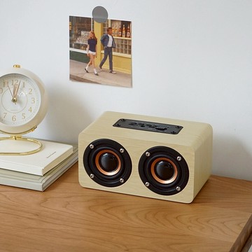 元氣角落 ins無線藍牙音箱手機電腦簡約復古大音量木質迷你小音響