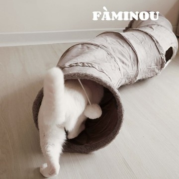 FÀMINOU．Putki貓咪時空隧道 S型寵物隧道 貓咪玩具 寵物玩具 貓走道 貓通道 法米諾