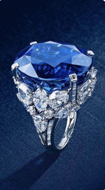 熱賣wish新款水滴梨形藍寶石滿鉆戒指 ins歐美奢華宴會訂婚指環女