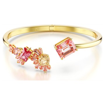 Gema 手鐲, 混合式切割, 粉紅色, 鍍金色色調