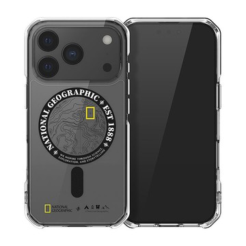iPhone 17 Pro Max NatGeo Rugged 磁吸防摔保護殼-地形黑