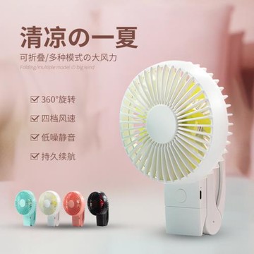 新款多功能360度夾子風扇便攜式 手持小風扇 辦公室桌面USB小風扇