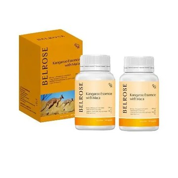 澳洲澳倍美Belrose 頂級袋鼠精+ 馬卡膠囊(2入組 30顆/瓶) 即期品-2026年5月到期
