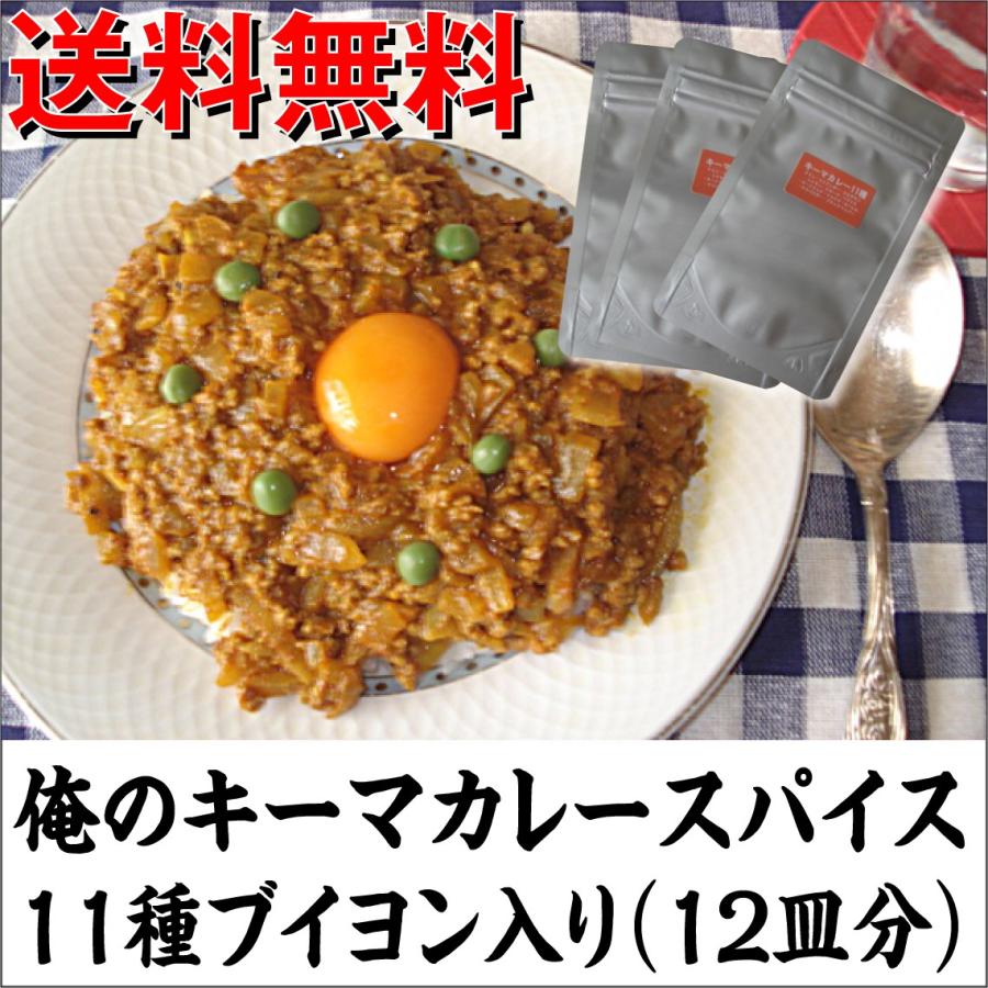 「俺のキーマカレースパイス11種ブイヨン入り（12皿分）」（送料無料、メール便で発送）