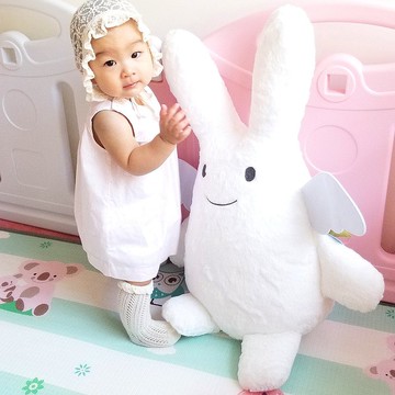Trousselier - 白色天使小兔公仔 60厘米 (7008)