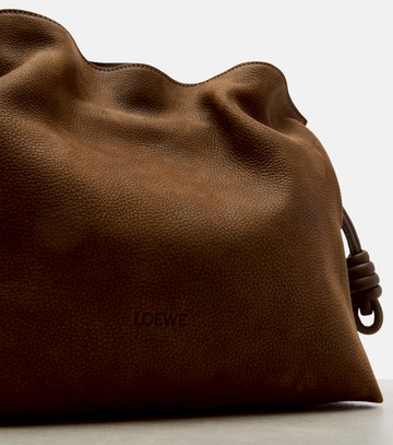 Loewe Flamenco Medium suede clutch