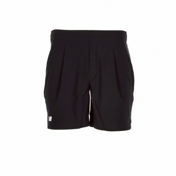 New Balance 男款 黑色 NB 美規 吸濕 排汗 網球 運動 休閒 短褲 MS41401BK