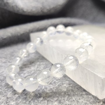 【訂製品】藍針 巴西 7.5-13mm 天然水晶 手串 水晶