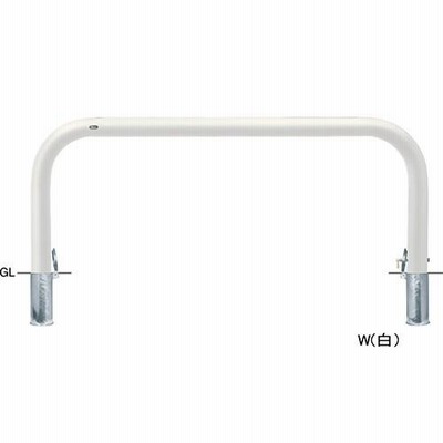 メーカー直送 サンポール アーチ 交換用本体のみ φ101.6(t4.2)×W2000×H800mm カラー:白 [FAA-11SK20-800(W)HONTAI]