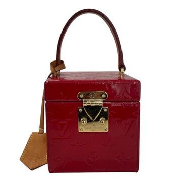 二手品 LV 漆亮皮手提化妝盒 紅色 (無背帶)