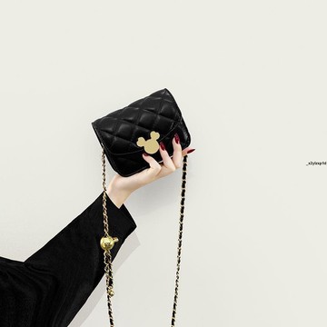 鏈帶小包 迷你小包包女夏季新款高級質感小眾菱格鏈條包百搭紅包