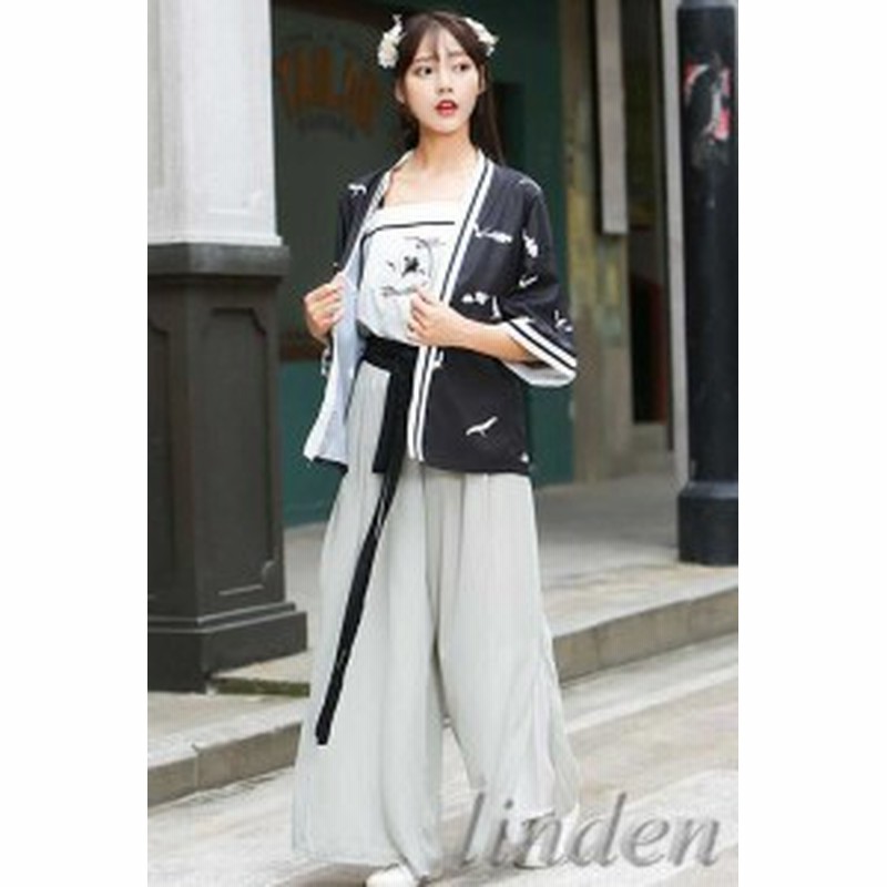 新元号 令和 記念 漢服 唐装 普段着漢元素刺繍 ズボン 女性 女の子 コス服 中華服 写真撮影 古風 仮装 学園祭 おしゃれ ３点セット 通販 Lineポイント最大1 0 Get Lineショッピング