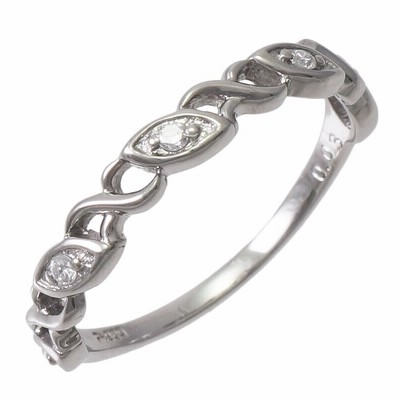 リング プラチナ900 ダイヤモンド 0.03ct 10.5号 レディース ジュエリー