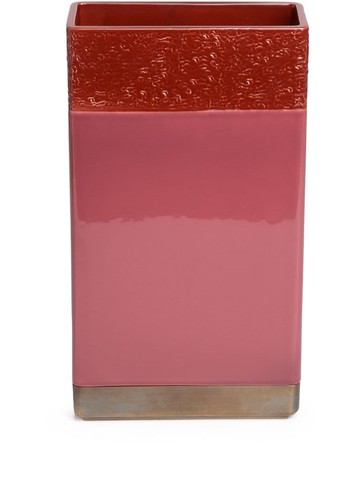 Bitossi Home - Dim-2 vase - unisex - ceramic/Brass - One Size - Pink