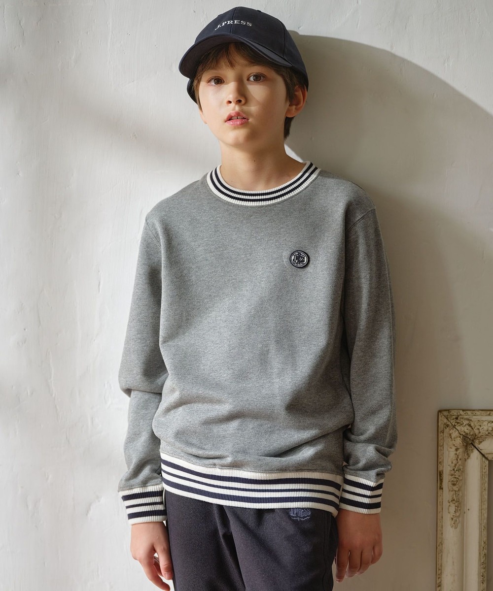 オンワード】 J.PRESS KIDS>トップス 【140-170cm】BICOLOR LINE COMBI トレーナー グレー 150 キッズ |  LINEショッピング