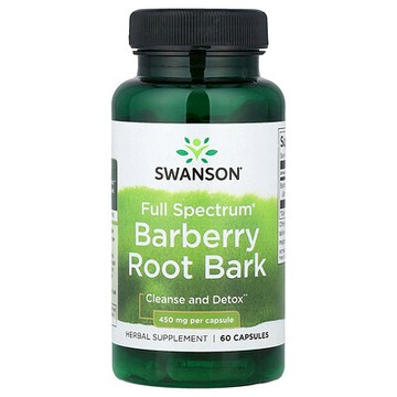 Swanson, 多面伏牛花根皮，450 毫克，60 粒膠囊