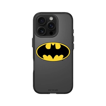 iPhone 16 Pro Clear 酷墨灰 - Batman 蝙蝠俠 - 經典蝙蝠俠Logo