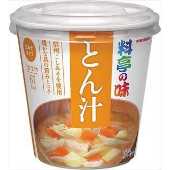 送料無料 マルコメ カップ 料亭の味 とん汁 即席味噌汁 1食×12個