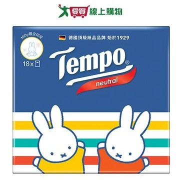 Tempo 4層無香紙手帕7抽x18包【愛買】