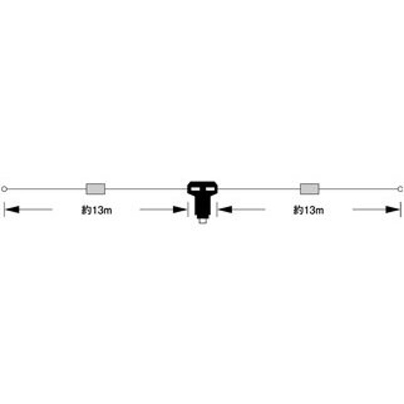 W-735 ダイヤモンド HF帯(3.5/7MHz)2バンドダイポールアンテナ LINEショッピング