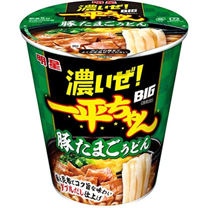 明星食品 濃いぜ 一平ちゃんBIG 豚たまごうどん 90g