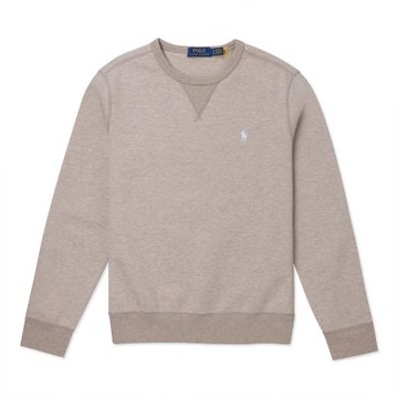 Polo Ralph Lauren RL 熱銷刺繡小馬大學T恤 上衣-奶茶色