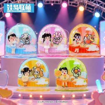 新上架👉娃島聯萌 | 暹羅厘普x插畫小人 打工追星兩不誤系列雙面旋轉立牌交換禮物 送朋友禮物