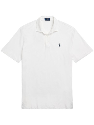 Polo Ralph Lauren - Polo Pony-embroidered short-sleeve polo shirt - men - Linen/Flax/Cotton - XXL - White