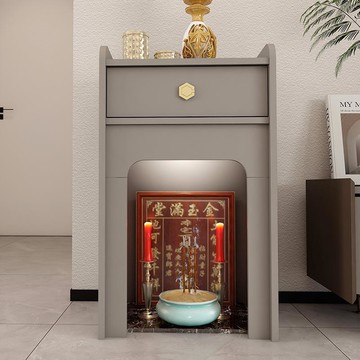神櫃供座臺家庭神位敬神香臺土地爺神龕土地公佛桌家用中式立櫃101YJ 快速寄出