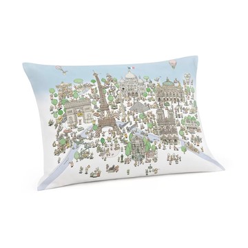 Atelier Choux 棉緞巴黎鐵塔枕頭 (40x30cm)