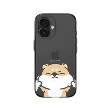 iPhone 16 Clear (相機按鈕) 酷墨灰 - 嗨小強 Hi John - 拉柴柴