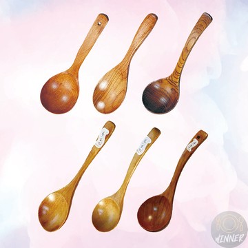木叉杓系列【Winner】木叉 木杓 木匙 湯杓 水瓢 拉麵匙 沙拉匙 沙拉叉 圓匙【Z999】